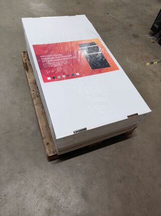 2x Infrarood paneel glas 60 x 120 cm, Ecosun, Type GS, Wit, 2025